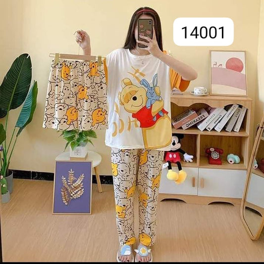 Cartoon Print PJ Set