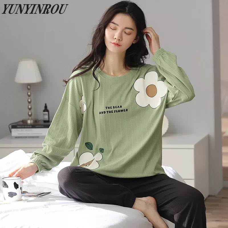 Sunflower Green PJ Set