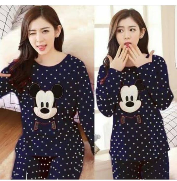 Micky Print Blue PJ Set