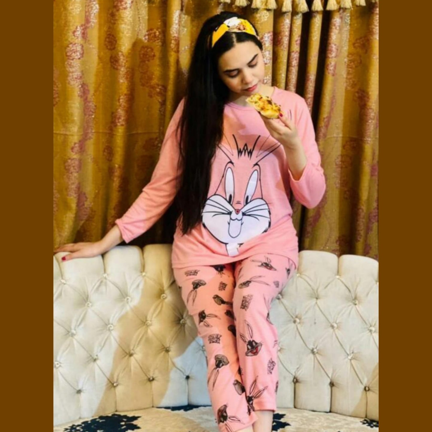 Micky Print Pink PJ Set