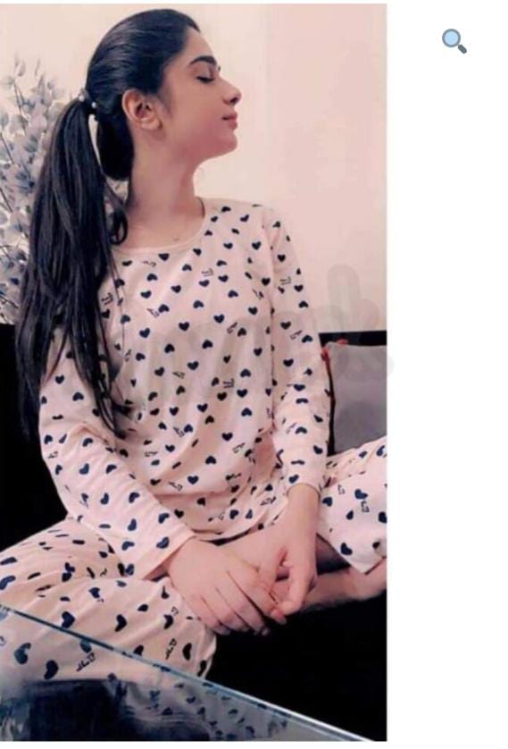 Heart Print Pink PJ Set