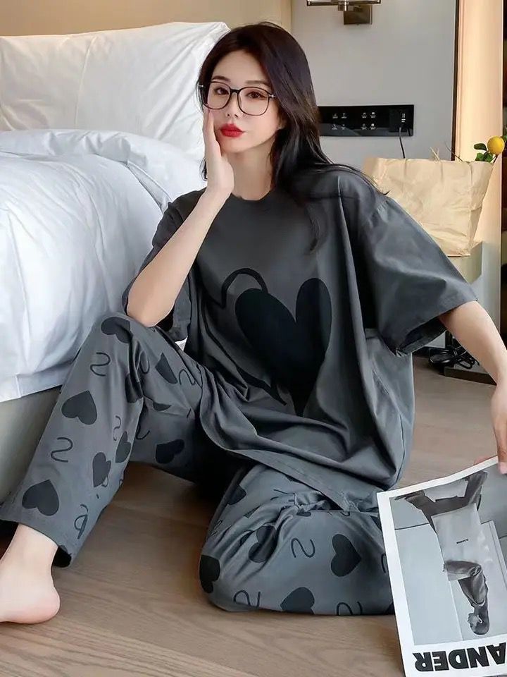 Heart Printed PJ Set